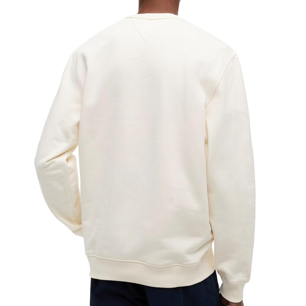 Sweat Beige Homme Tommy Hilfiger Badge Crewssop vue 2