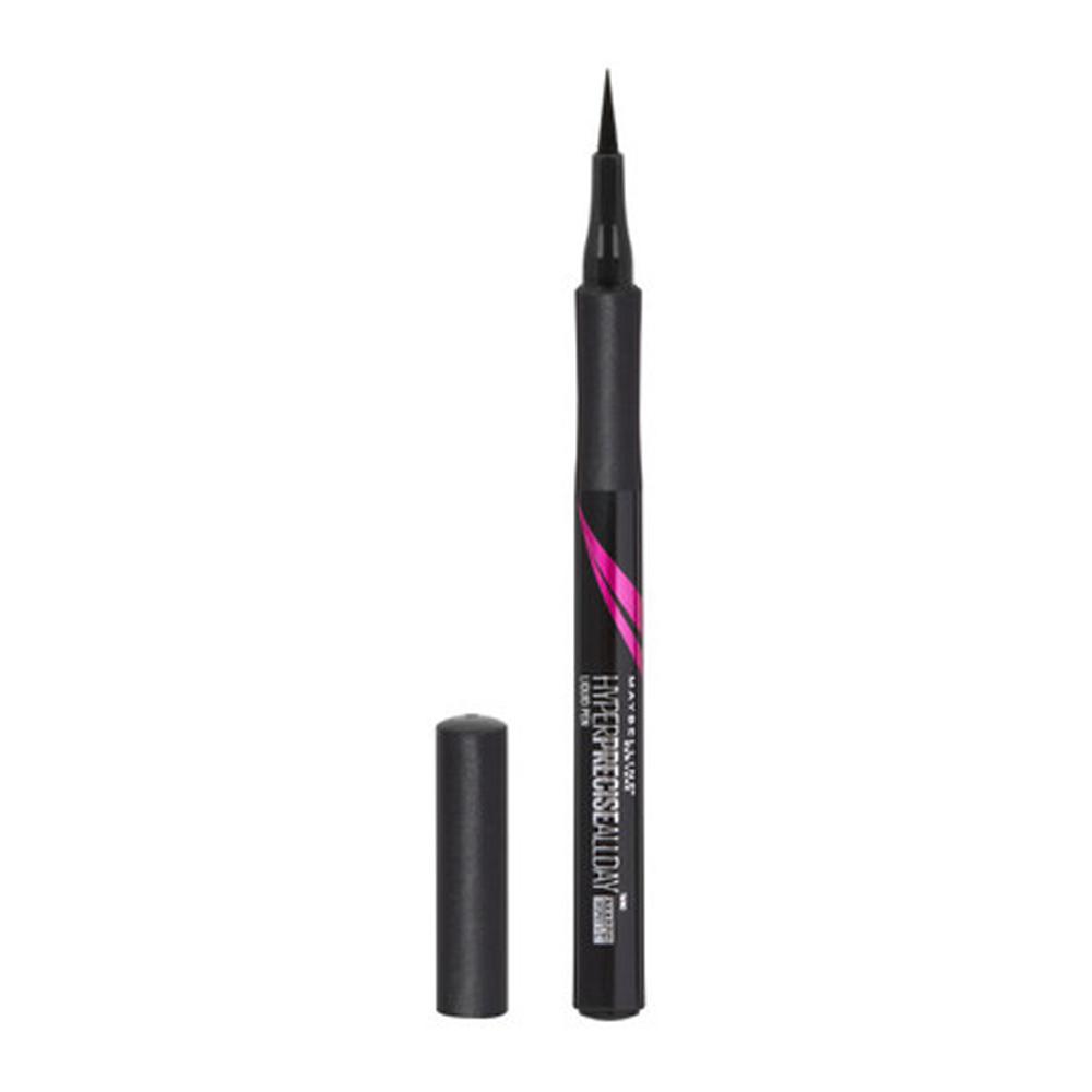 Flüssiger Eyeliner Schwarz Gemey Maybelline Hyper Precise All Day 701 Matte Black günstig