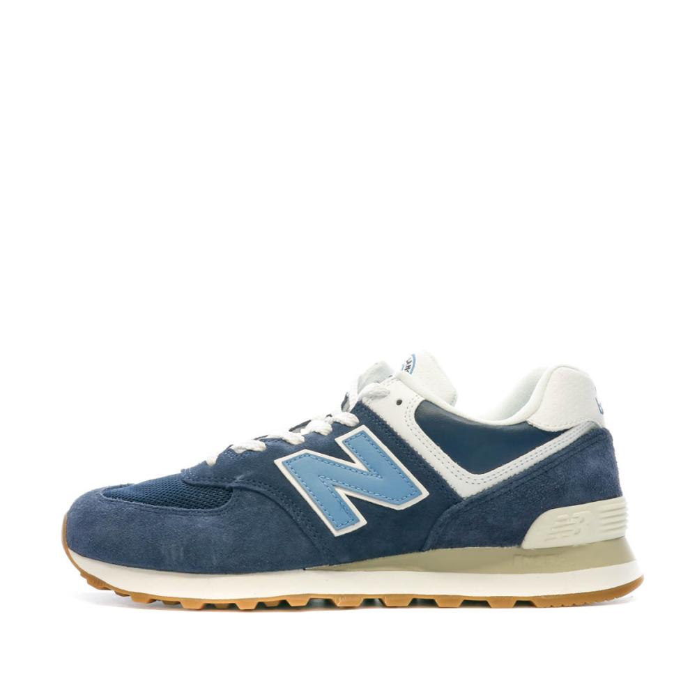 Baskets Marine/Bleu Homme New Balance 574 pas cher
