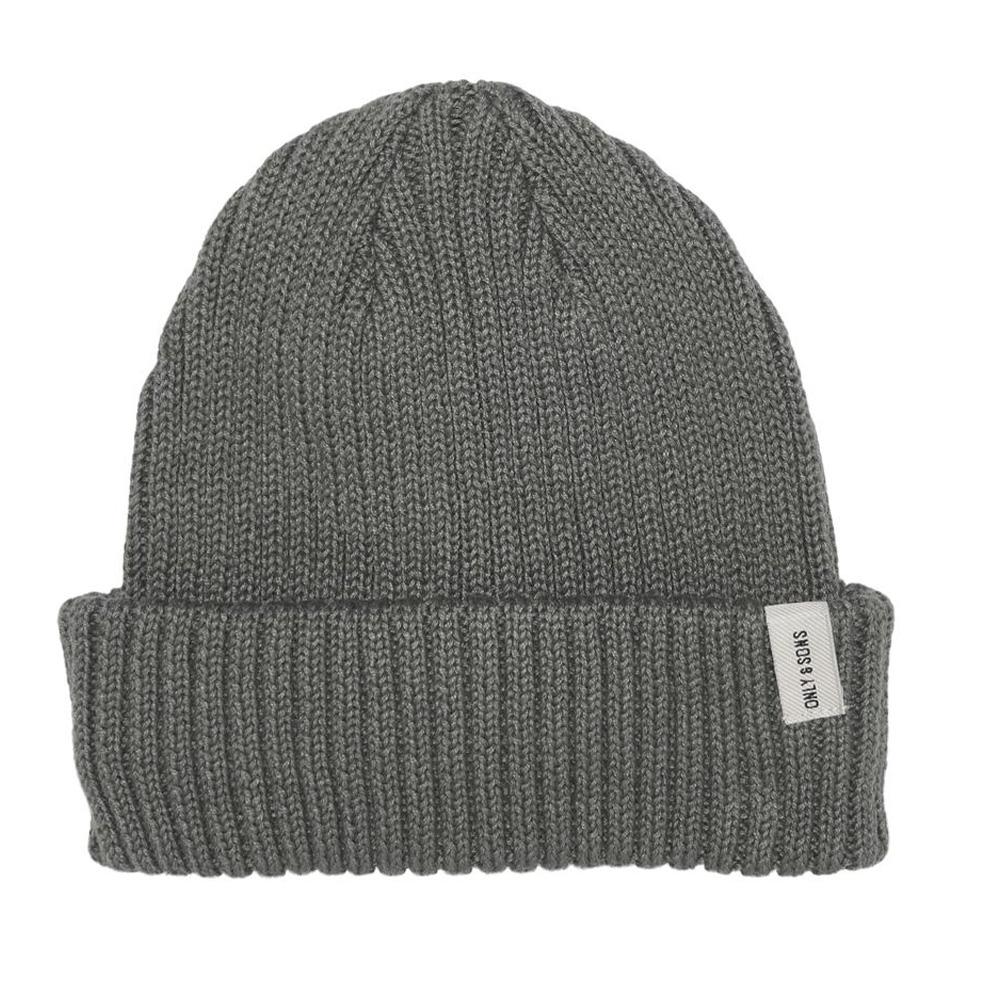 Only &amp; Sons Gorro gris para hombre barato