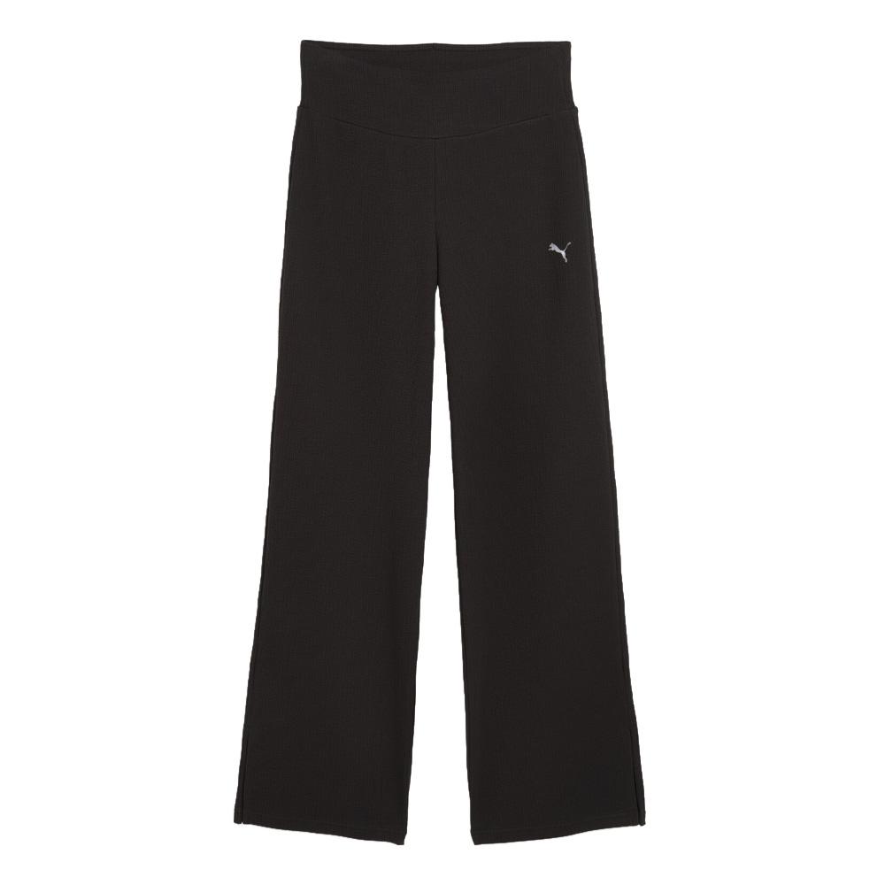 Pantalon Large Noir Femme Puma Elevated pas cher
