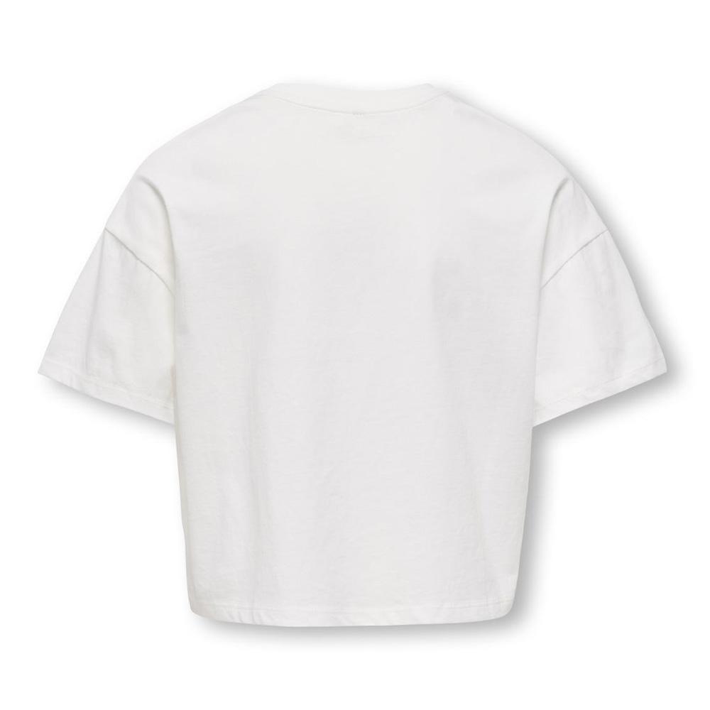 Camiseta blanca/marrón para niña ONLY Olivia ver 2