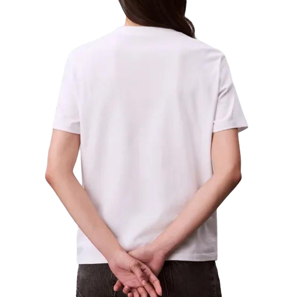 T-shirt Blanc Femme Calvin Klein Jeans Ss 20s Classic vue 2
