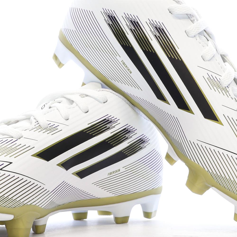 Chaussures de Football Blanc/Doré Mixte Adidas F50 Club vue 7
