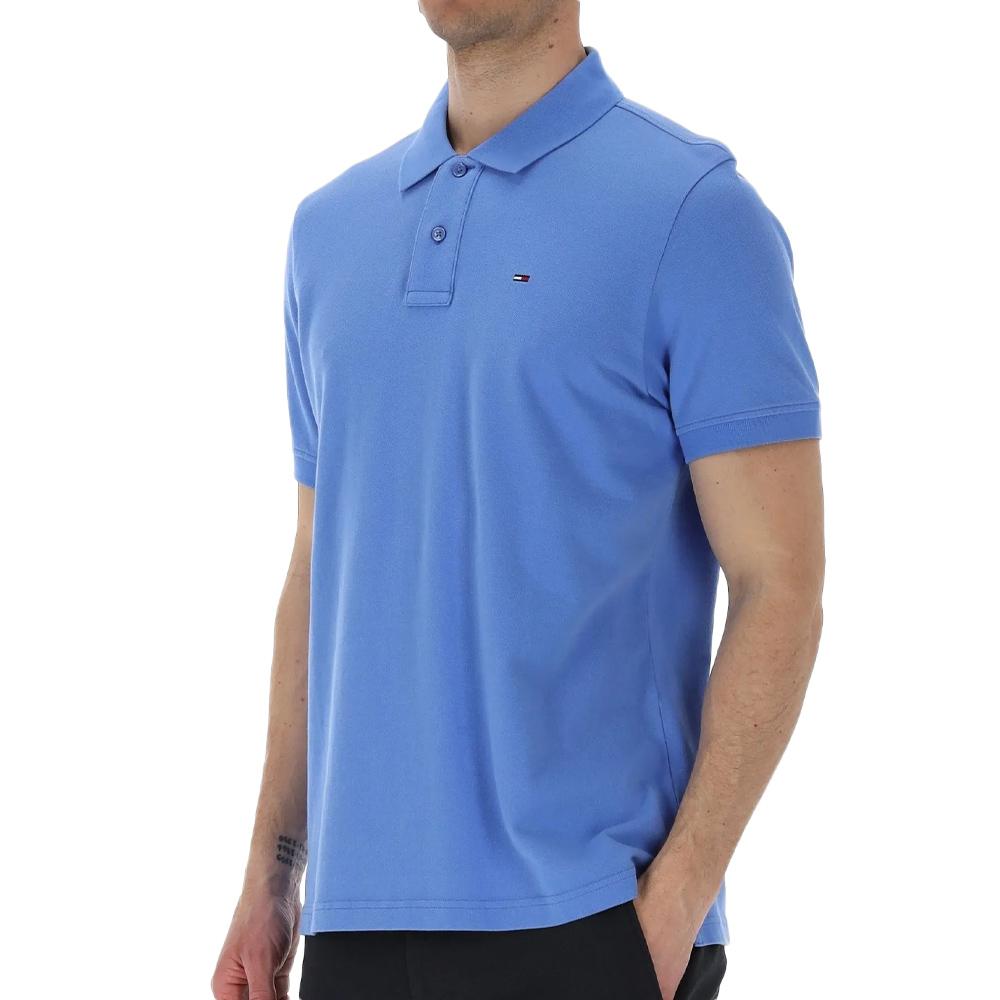 Polo Bleu moyen Homme Tommy Hilfiger Regular pas cher