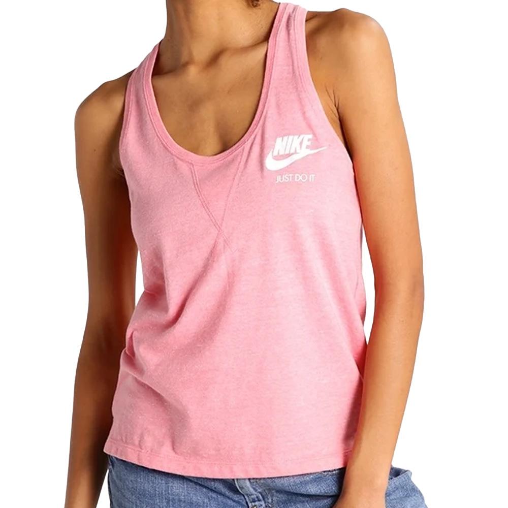 Camiseta sin mangas rosa para mujer Nike Gym Vintage Tank barato