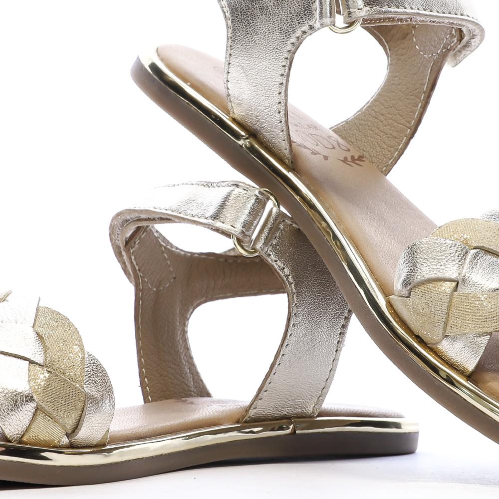 Girl's golden sandals Mod8 Mo Pabla Photo of the Espace des Marques %store% store - view of %key%
