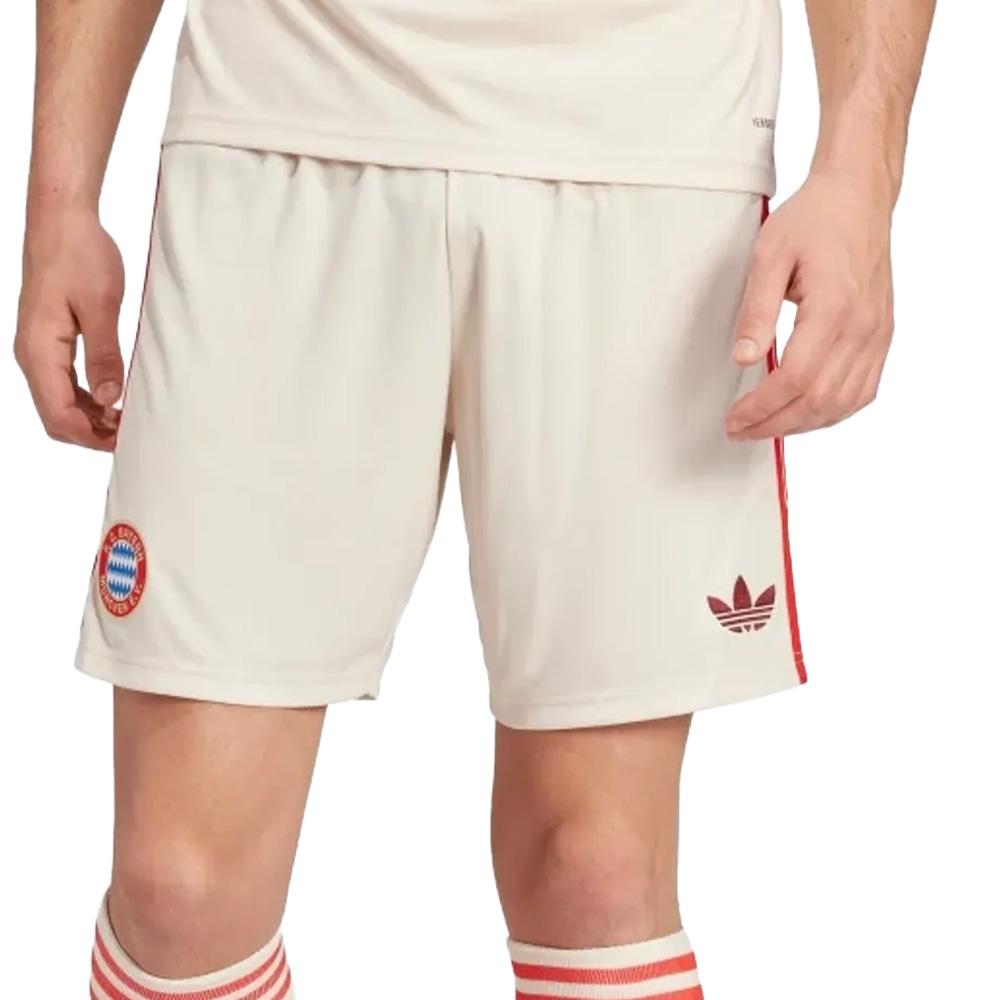 FC Bayern Pantalón Corto Niño Beige/Rojo Adidas 24/25 barato