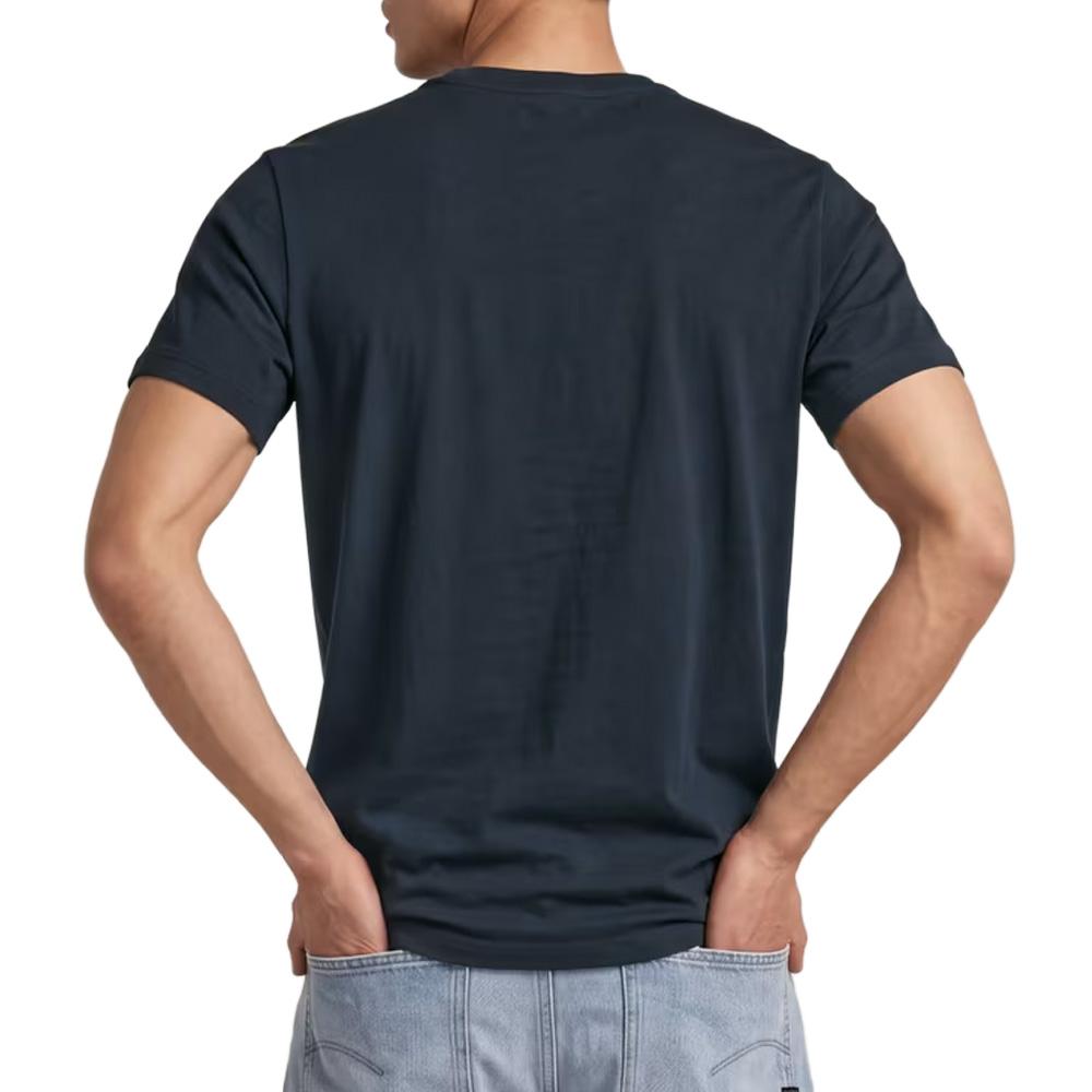 Camiseta azul marino para hombre G-Star RAW Faded ver 2