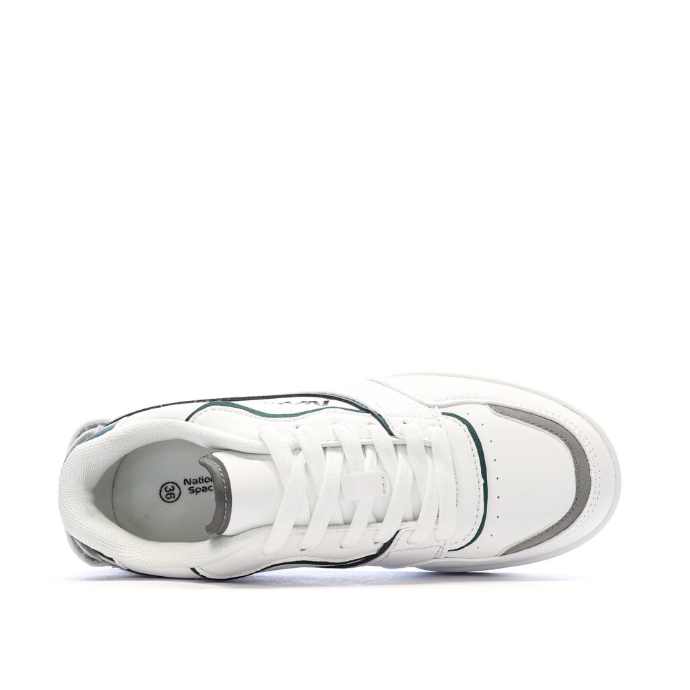 Weiß/Grüne Herren-Sneaker „Nasa“ von Jabalem Ansicht 4