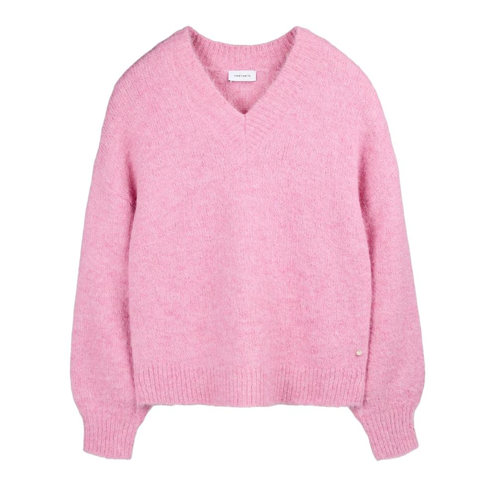 Pull Rose Femme Teddy Smith Keith pas cher