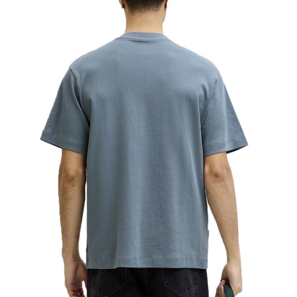 T-Shirt Blau Mann Jack & Jones Neck Ansicht 2