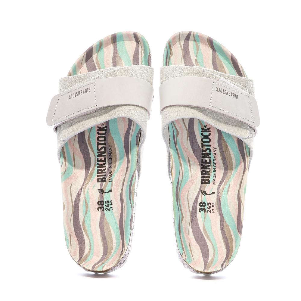 Sandales Grises Clair Femme Birkenstock Arizona vue 3