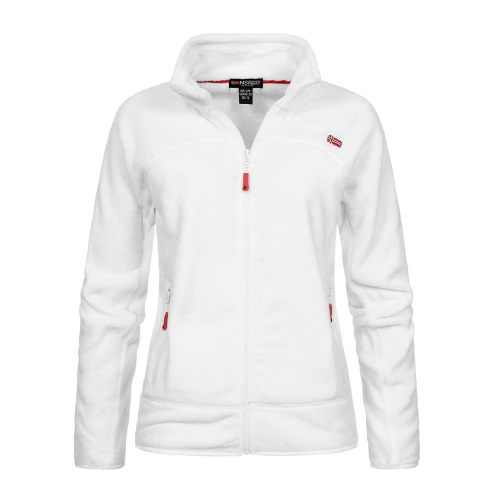 Veste polaire Blanche Femme Geographical Norway Upaline pas cher