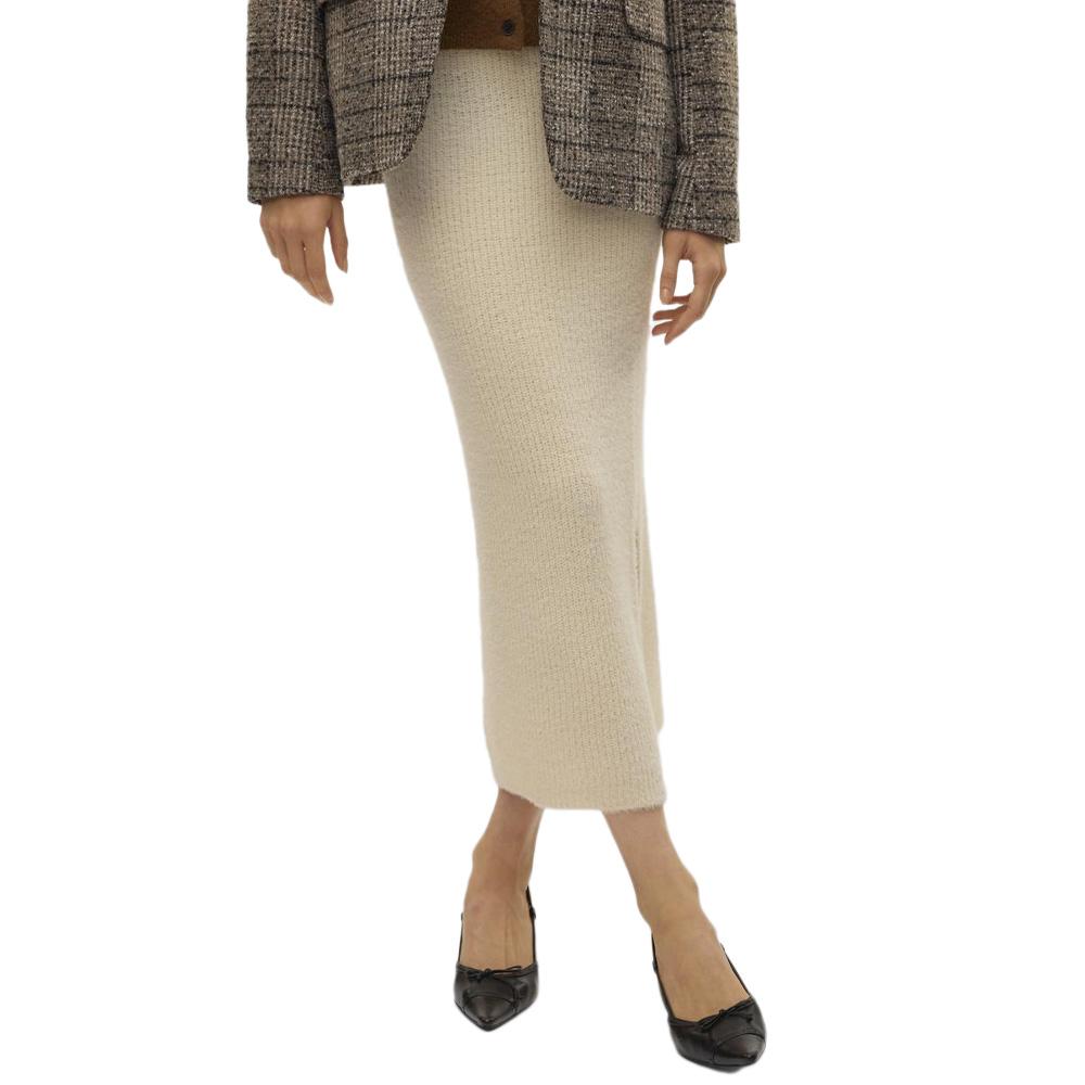 Jupe Longue Beige Femme Vero Moda Puff pas cher