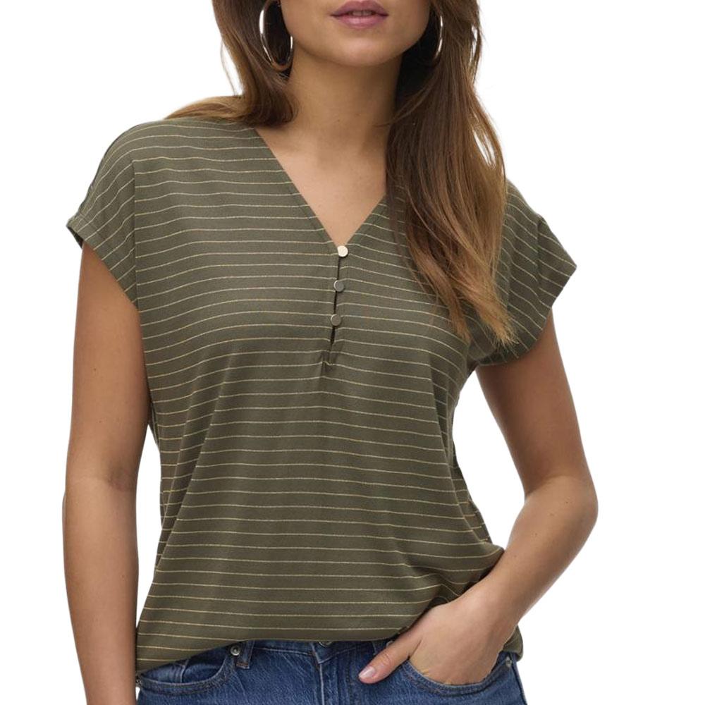 Camiseta caqui para mujer de Vero Moda Balola barato