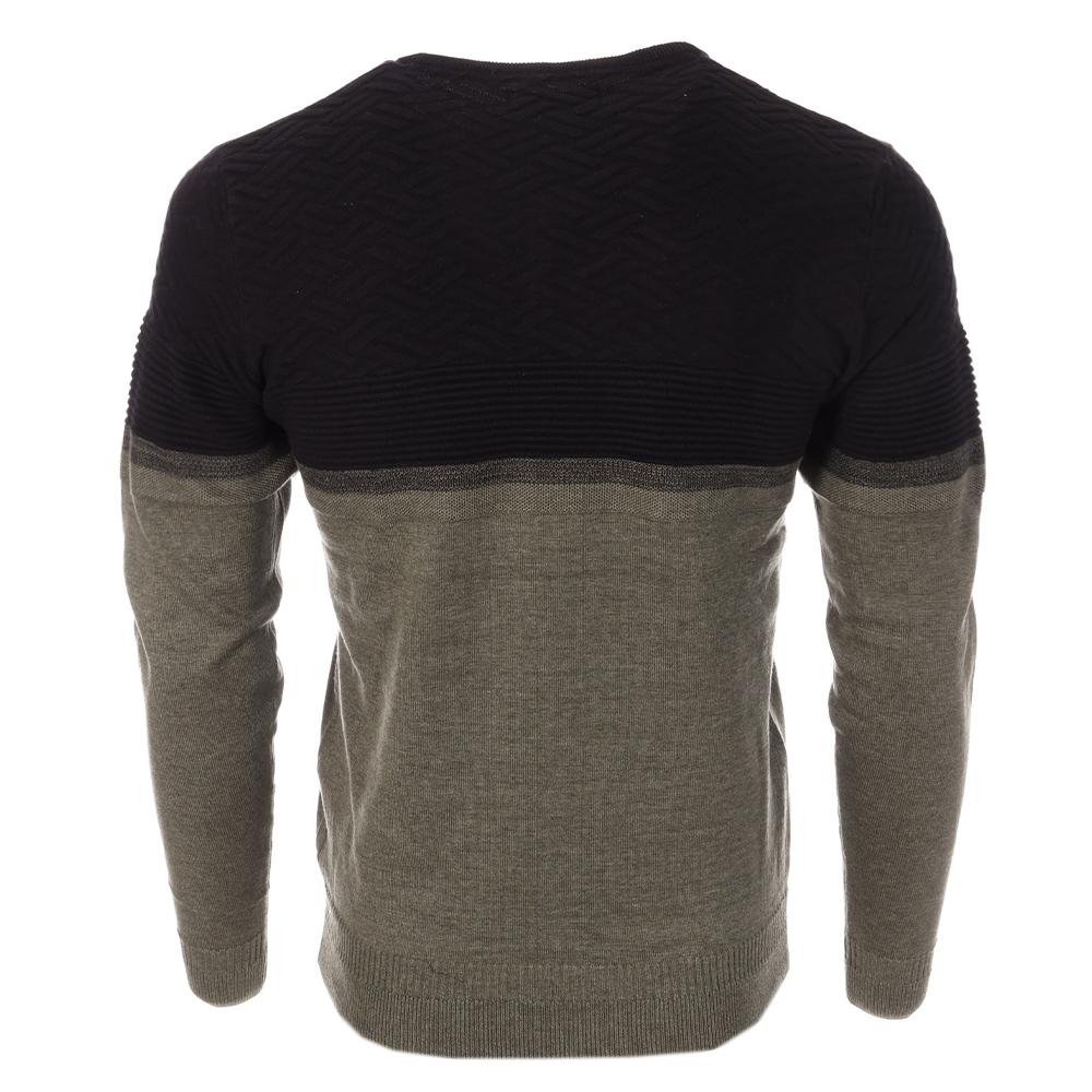 Pullover Schwarz/Grau Mann RMS26 61008 Ansicht 2