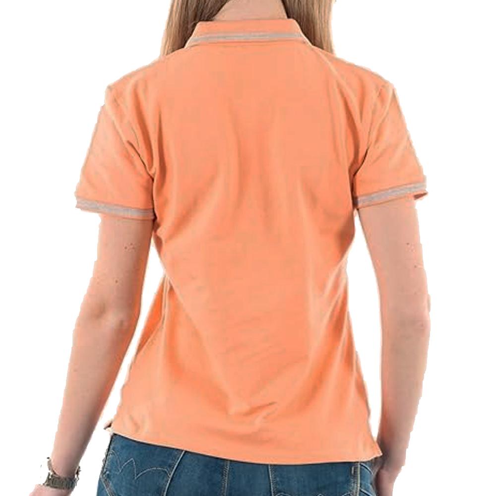 Orangefarbenes Polo-Shirt für Frauen Kaporal JULE Ansicht 2
