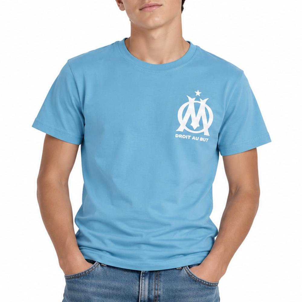 T-shirt Bleu Garçon Olympique de Marseille G2302 pas cher