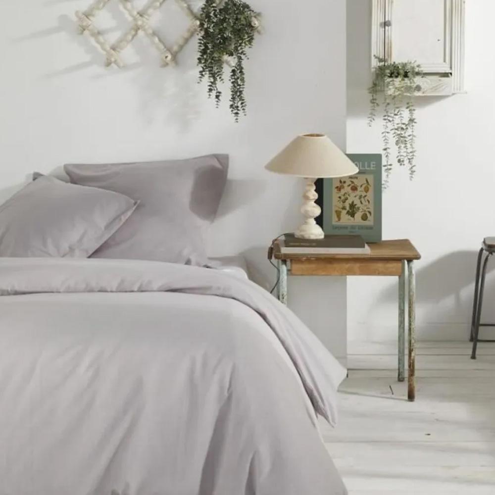 Plain grey putty cotton bed linen set Today 220x240 affordable