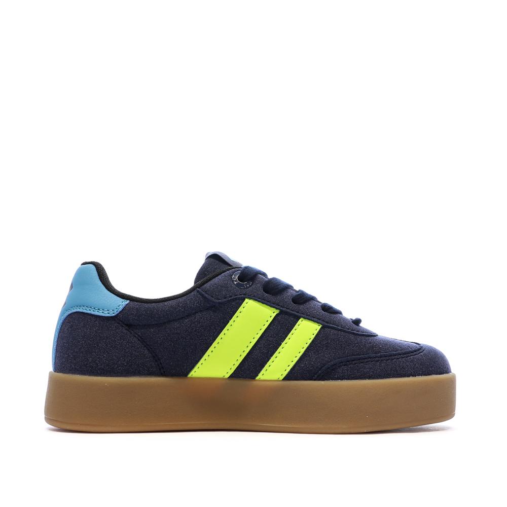 Zapatillas deportivas azul marino/amarillo para niña XTI 151360 ver 2