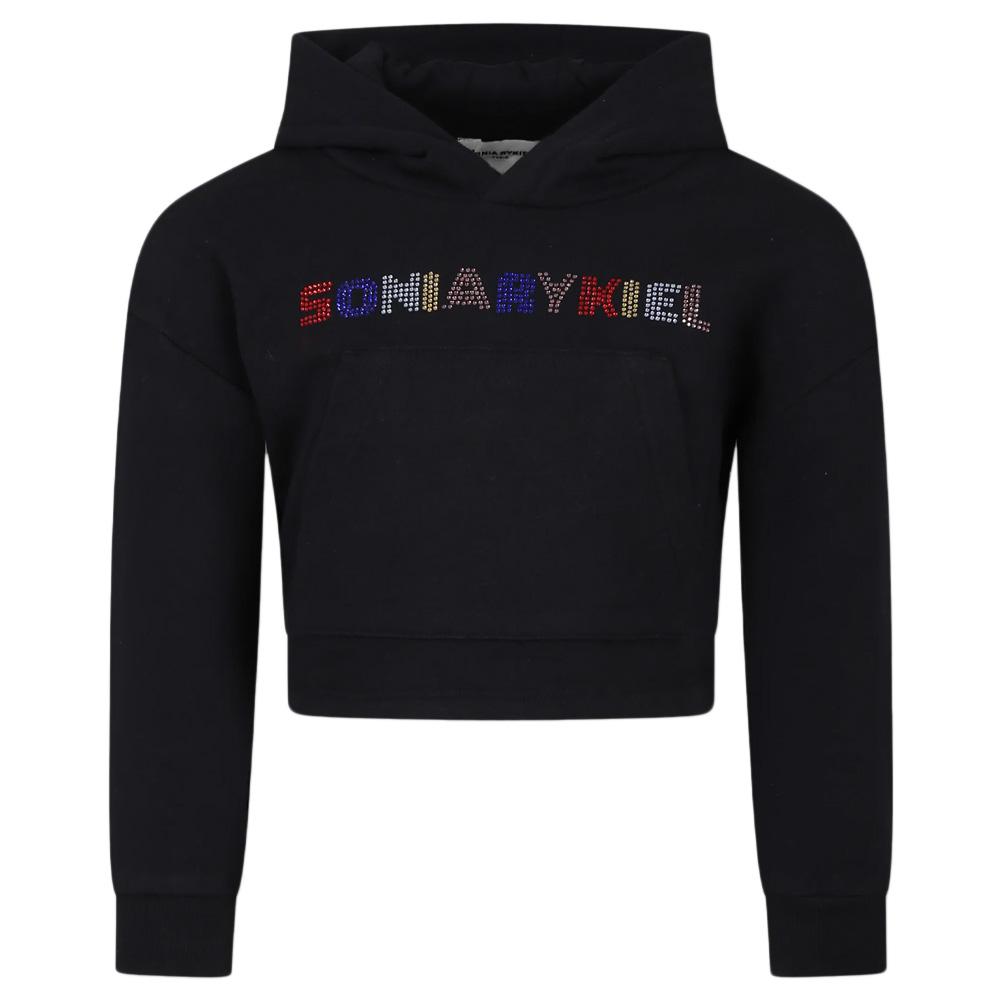 Sweat Noir Fille Sonia Rykiel A00183 pas cher