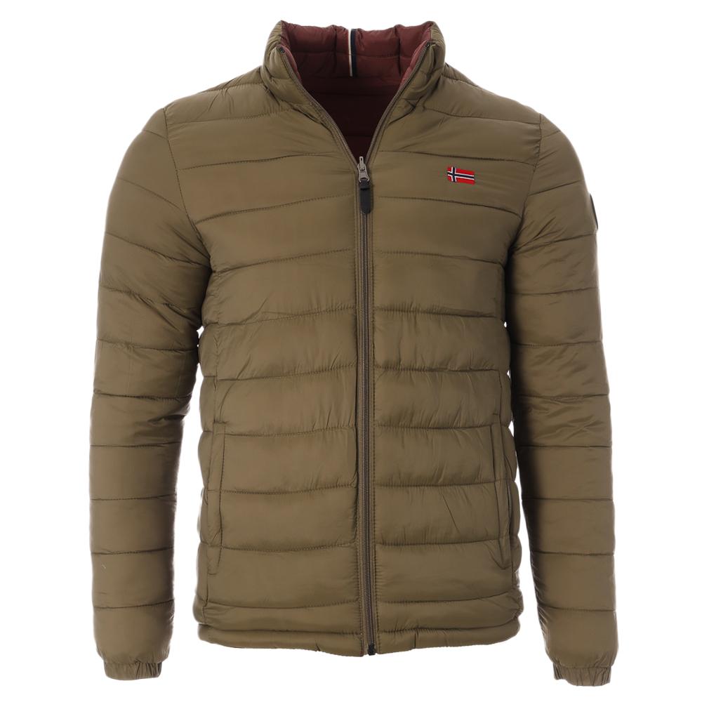 Daunenjacke Bordeaux/Grün Homme Geographical Norway California Ansicht 4