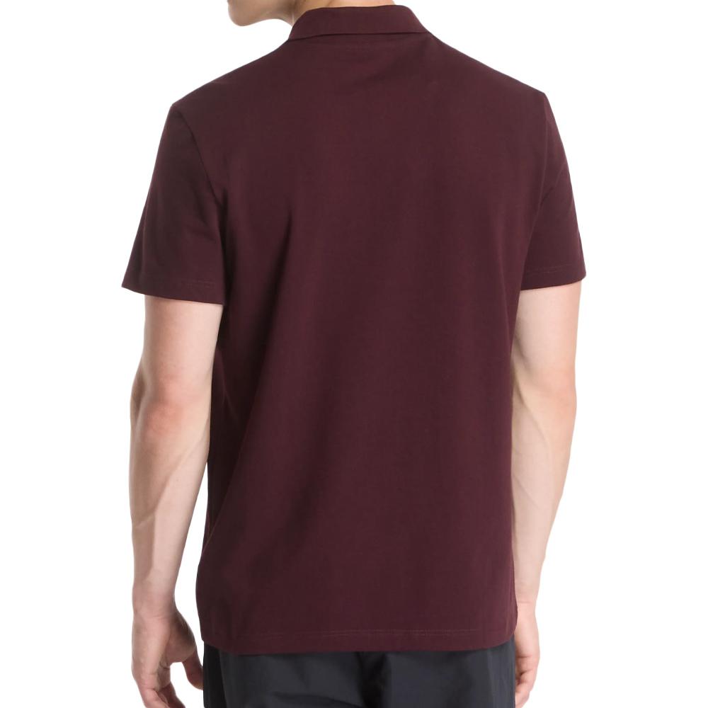 Lacoste Herren-Polo in Bordeaux, Regular-Passform Ansicht 2