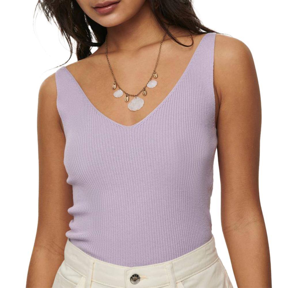 Camiseta de tirantes de malla JDY Nanna Mauve para mujer 15180497 barato
