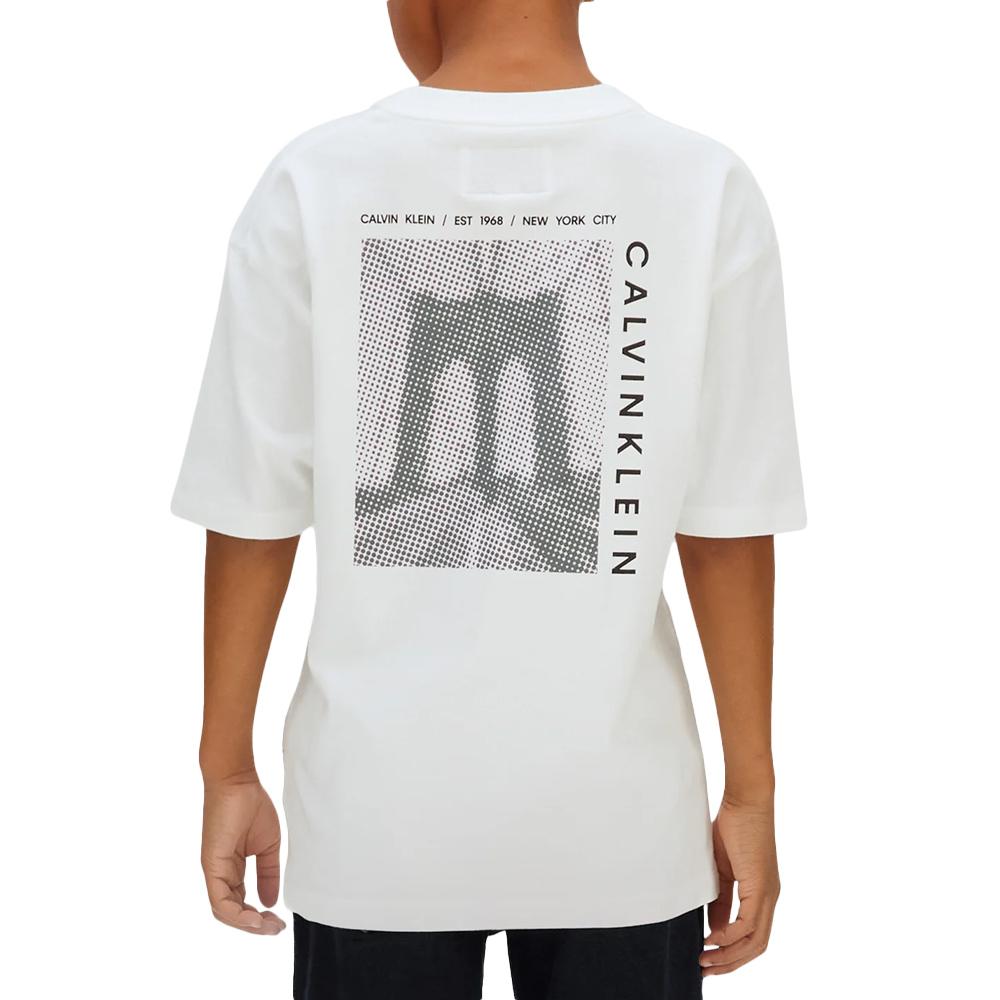 Camiseta de manga larga blanca para niño de Calvin Klein Jeans Bridge ver 2