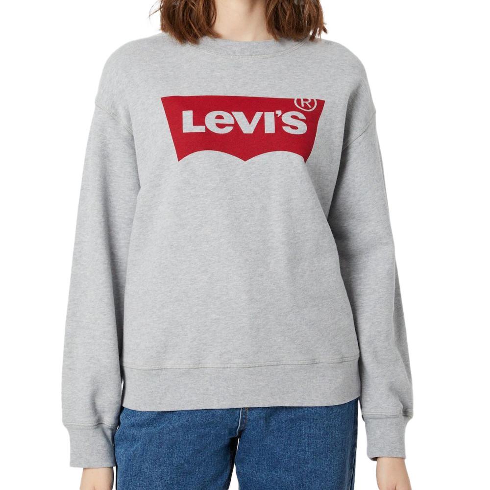 Sweat Gris Femme Levis Graphic Standard Crew pas cher