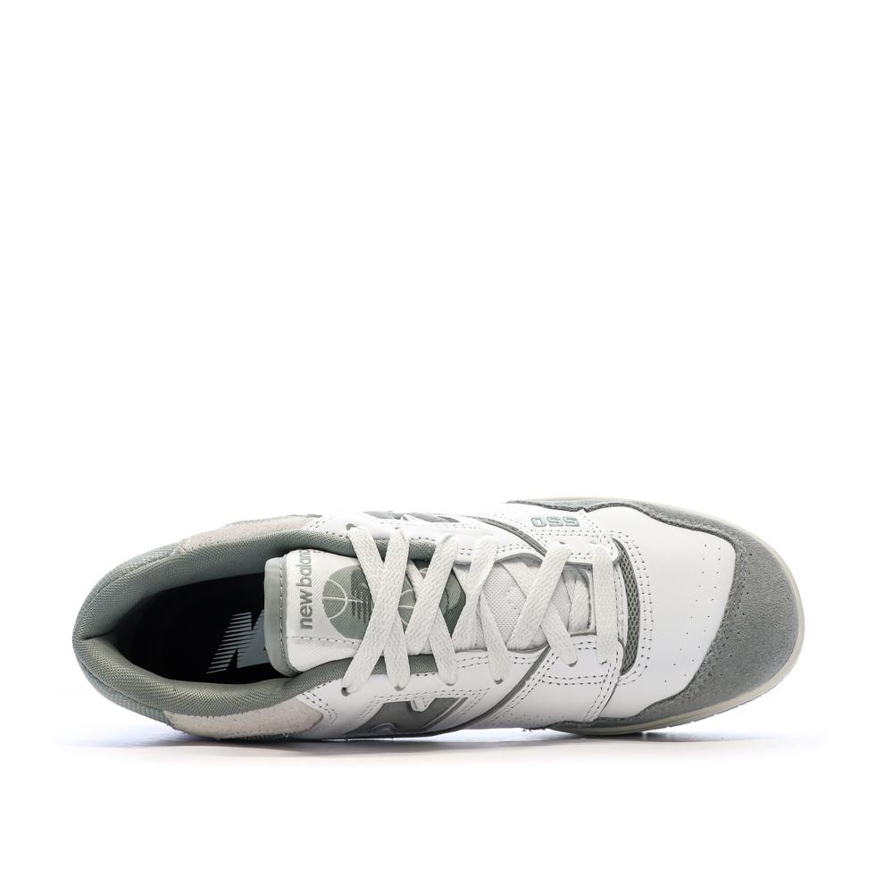 Baskets Blanches/Grises Femme New Balance Bb550 vue 4