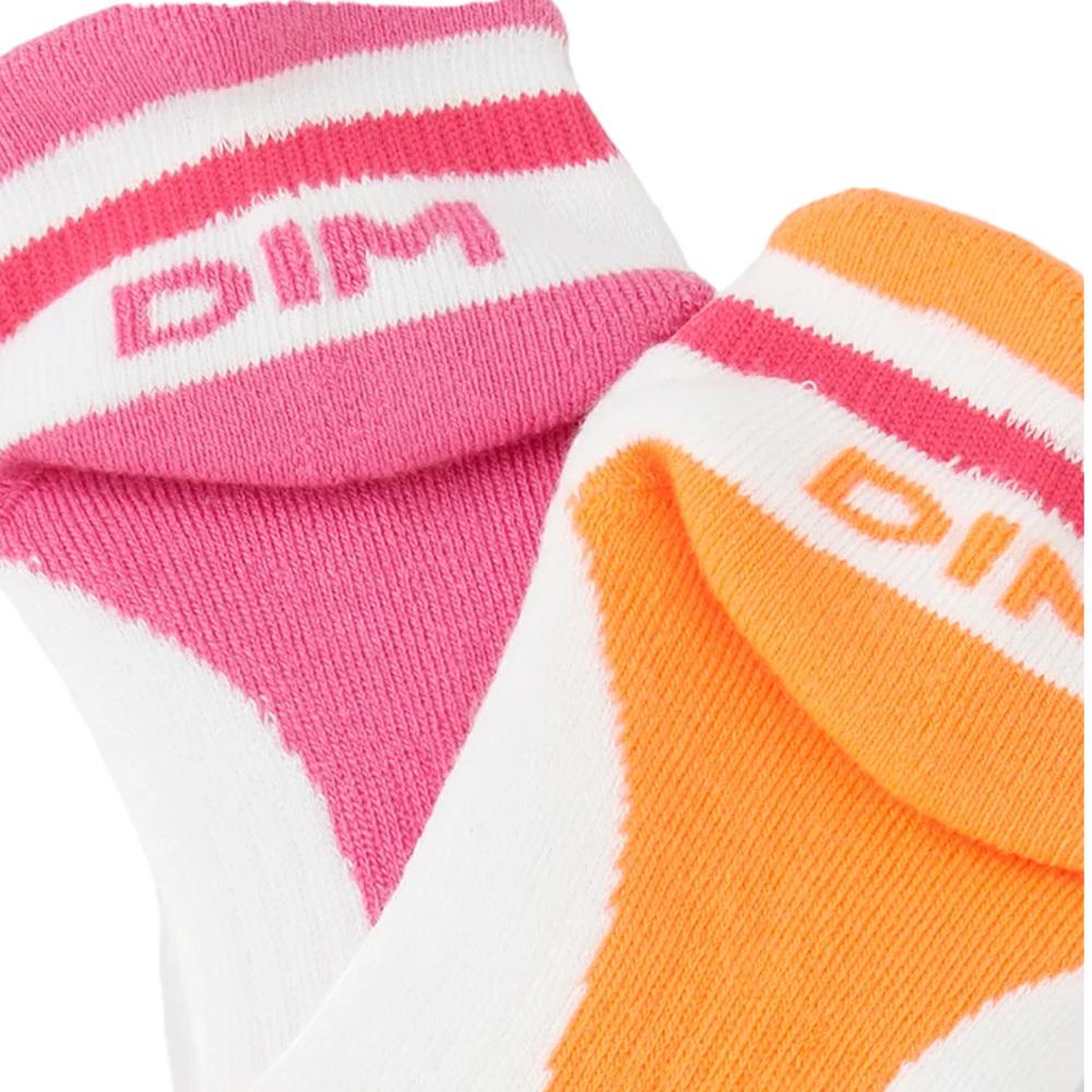 x2 Paires de Chaussettes Rose/Orange Fille Dim D0B47 vue 2
