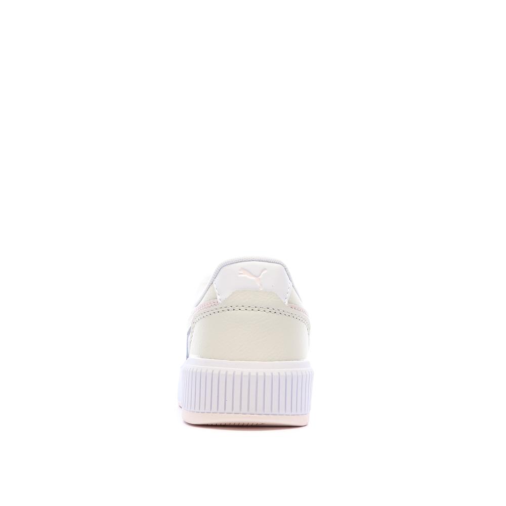 Baskets Blanc/Rose/Beige Femme Puma Carina Mia vue 3