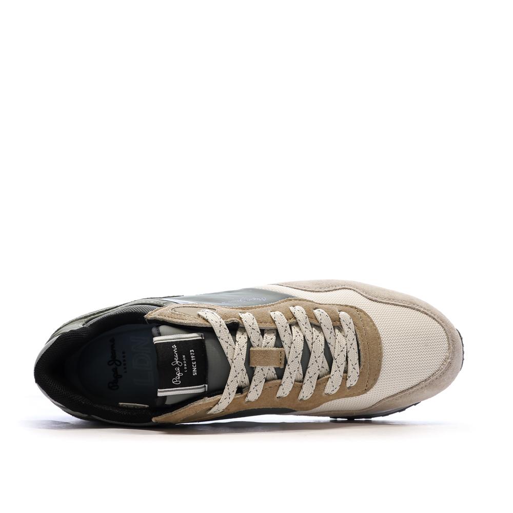 Baskets Kaki Homme Pepe jeans London Mind vue 4