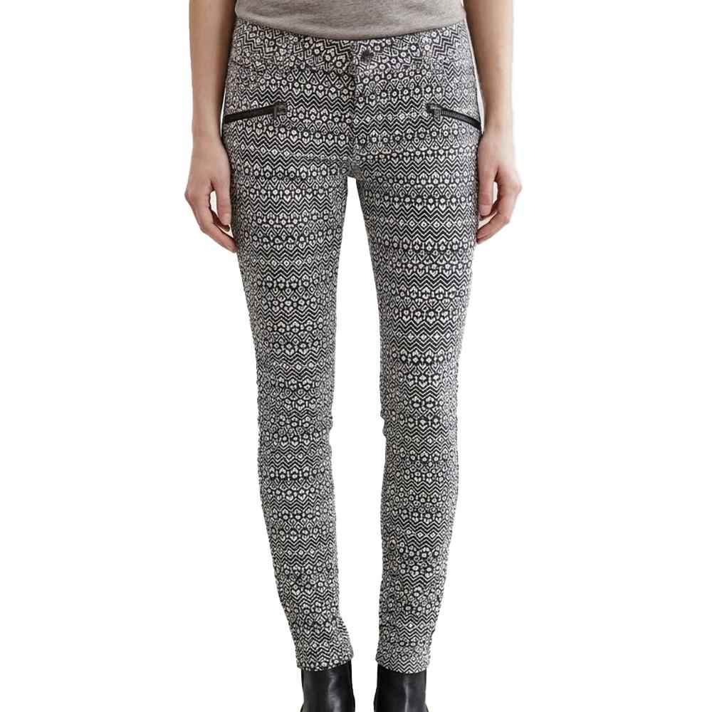 Vaqueros pitillo blancos/negros para mujer Vans Moto barato