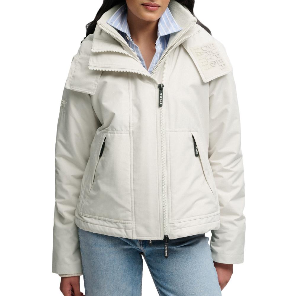 Veste À Capuche Écru Femme Superdry Hooded Arctic pas cher