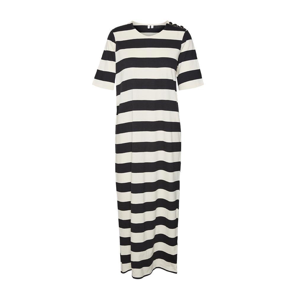 Vestido negro/beige de mujer Vero Moda Milla ver 2
