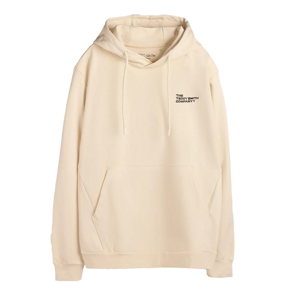 Beigefarbener Kapuzenpullover für Jungen Teddy Smith Company günstig