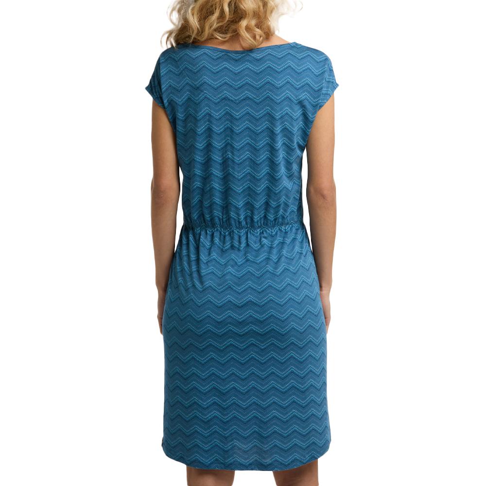 Blaues Kleid für Frauen Ragwear Lilithe Chevron Ansicht 2