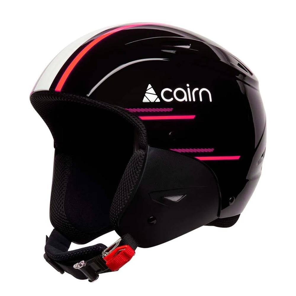 Casco de esquí negro para mujer Cairn Racing Pro Black Neon Pink barato