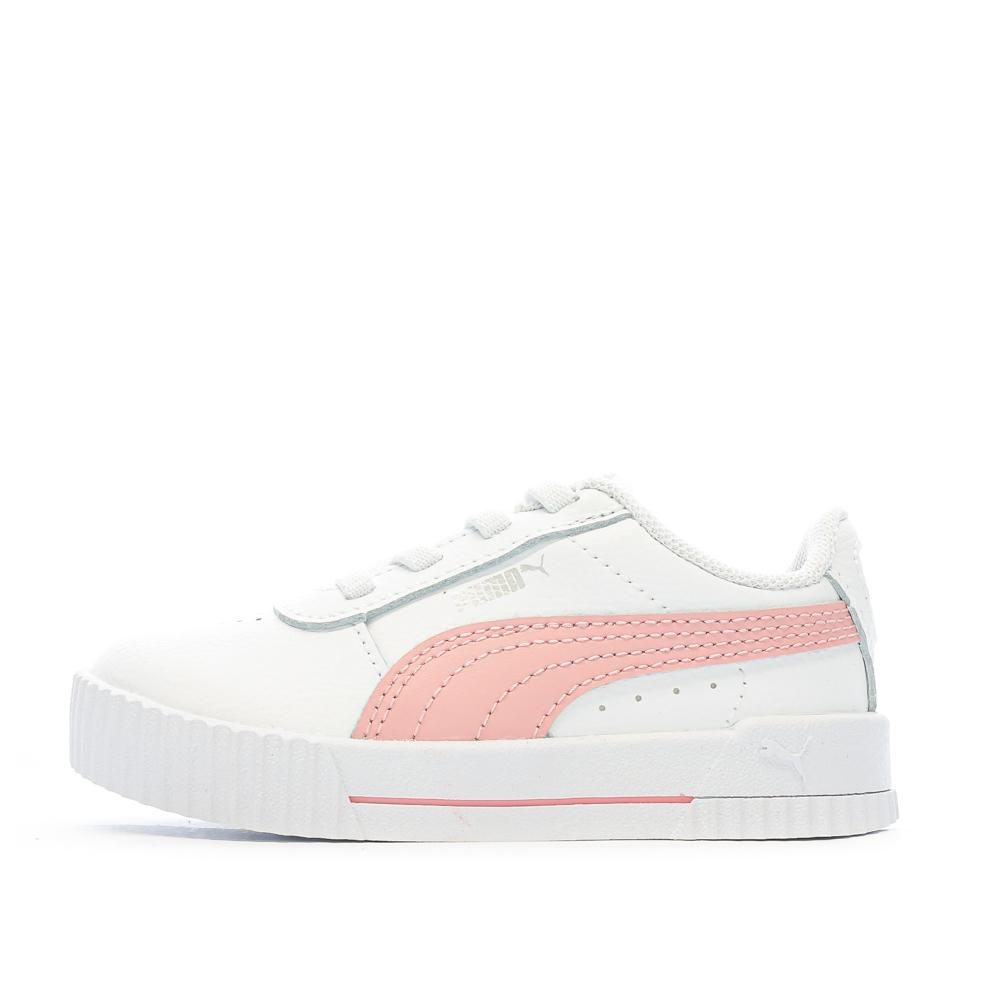 Sneaker Weiß/Pink, Mädchen, Puma Inf Carina günstig