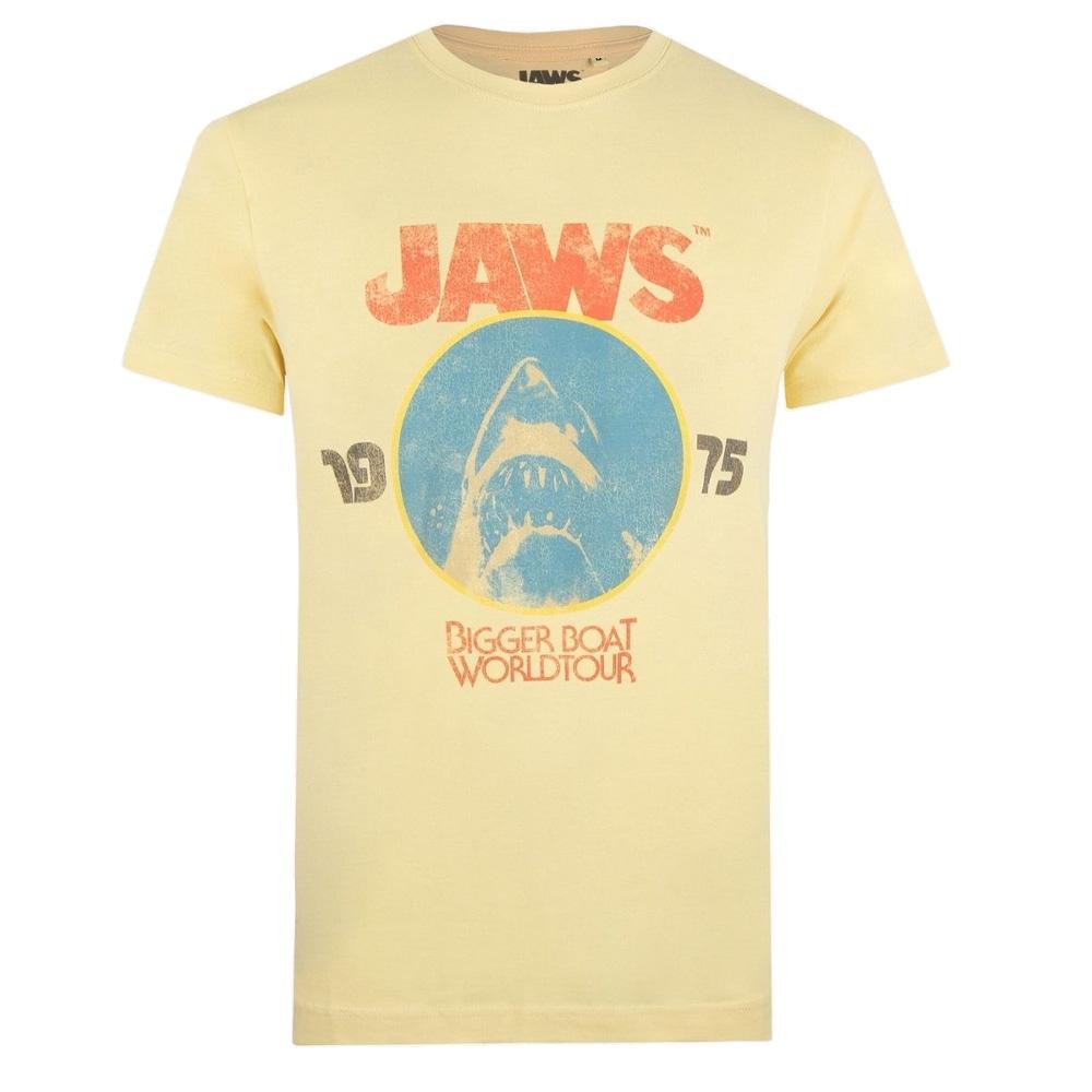 Orangefarbenes Herren-T-Shirt „Jaws World Tour“ günstig