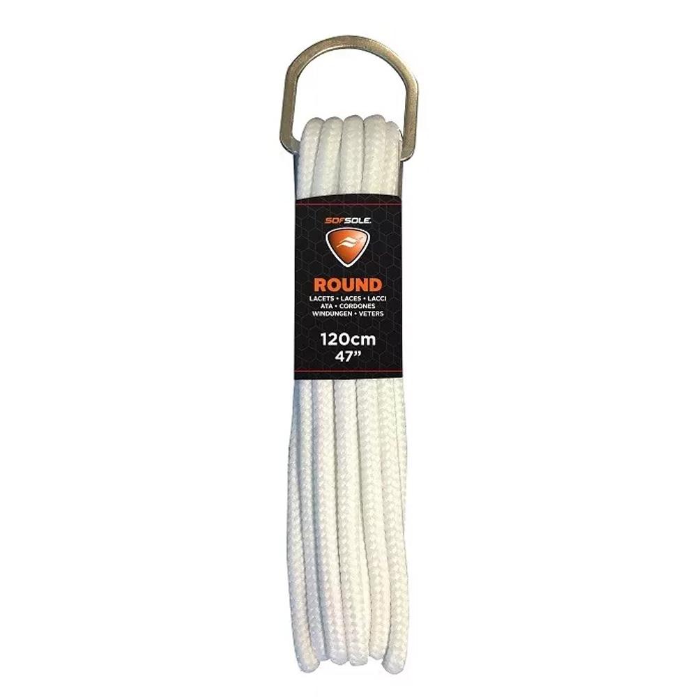 Laces White Mixed Sofsole 120cm affordable