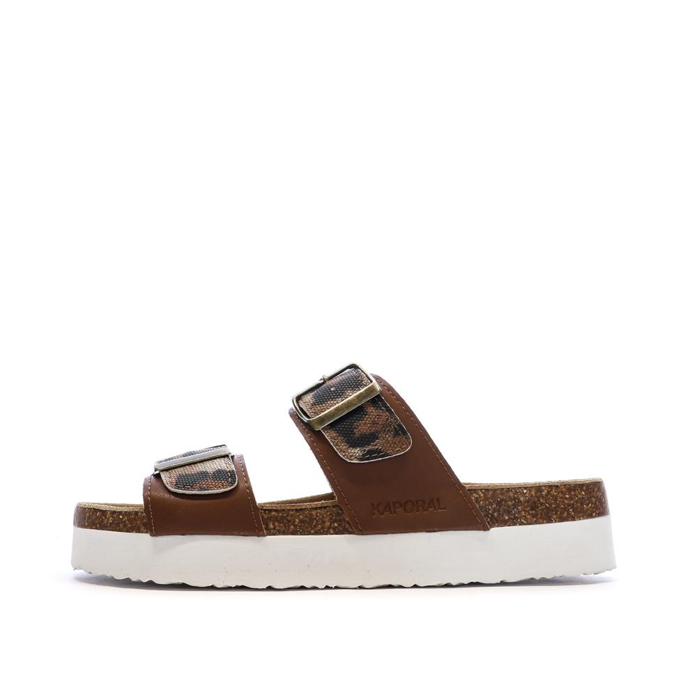Braune Damensandalen Kaporal Solinea günstig