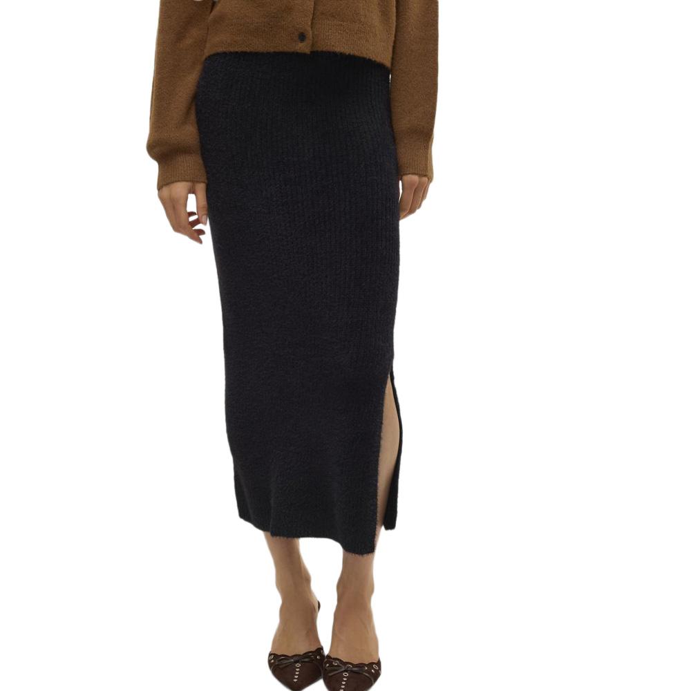 Jupe Longue Noir Femme Vero Moda Puff pas cher