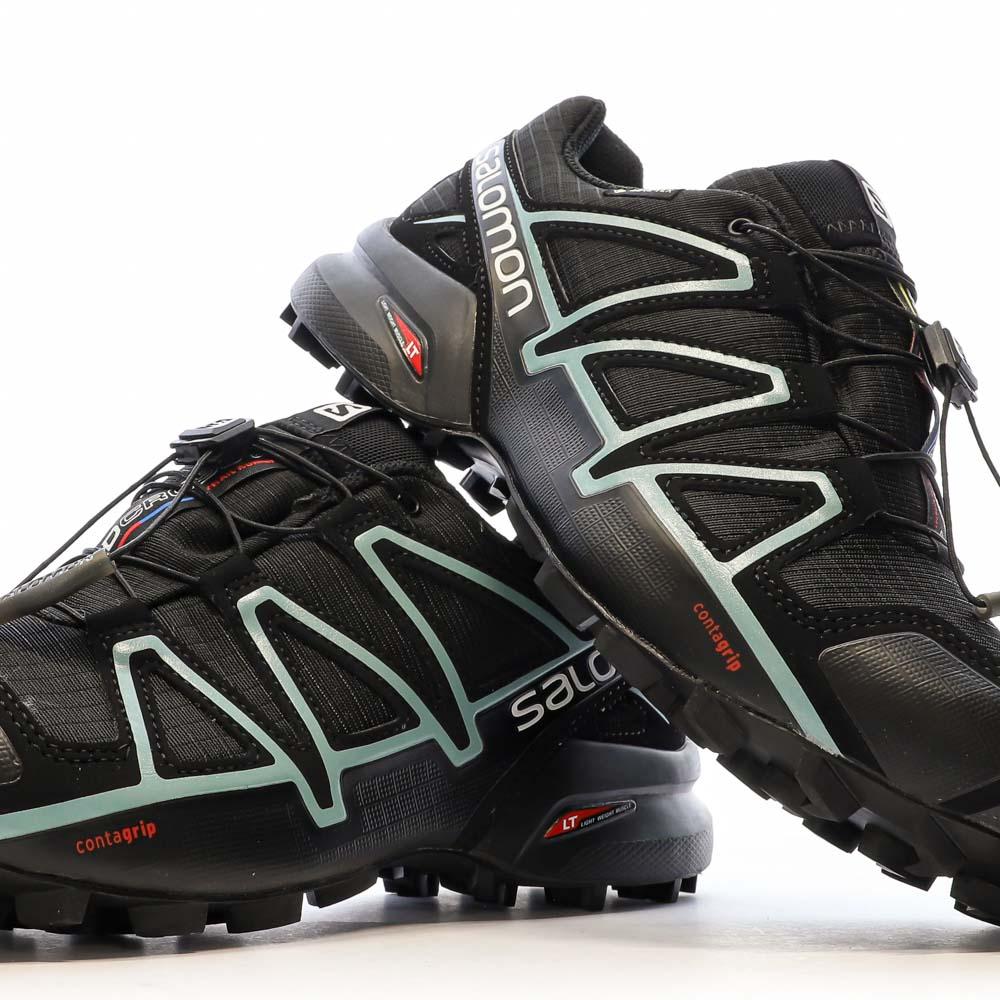 Zapatillas de trail Salomon Speedcross 4 W Negro/Azul para mujer ver 7