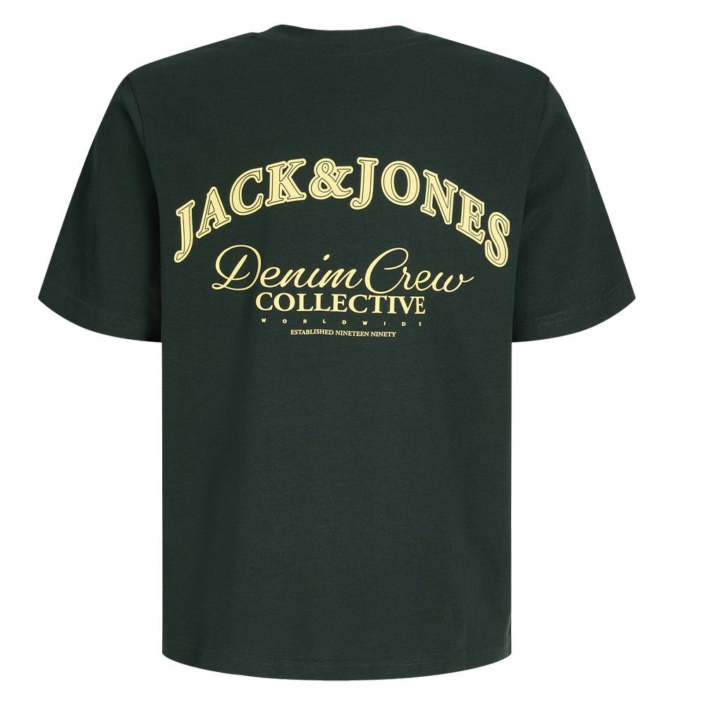 Dunkelgrünes T-Shirt für Jungen von Jack & Jones Brandes Ansicht 2