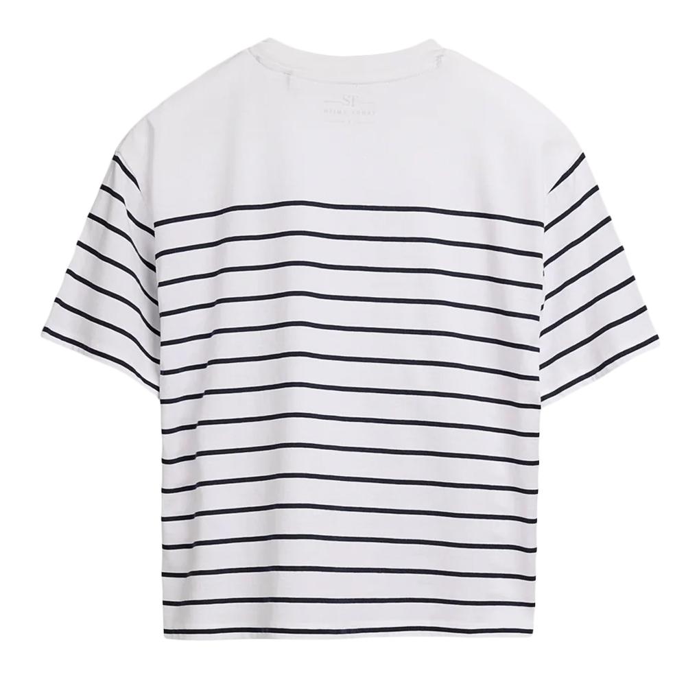T-Shirt Blanc/Noir Femme Teddy Smith Carla vue 2