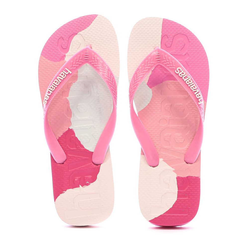 Tongs Rose/Fushia Femme Havaianas Logomania vue 3